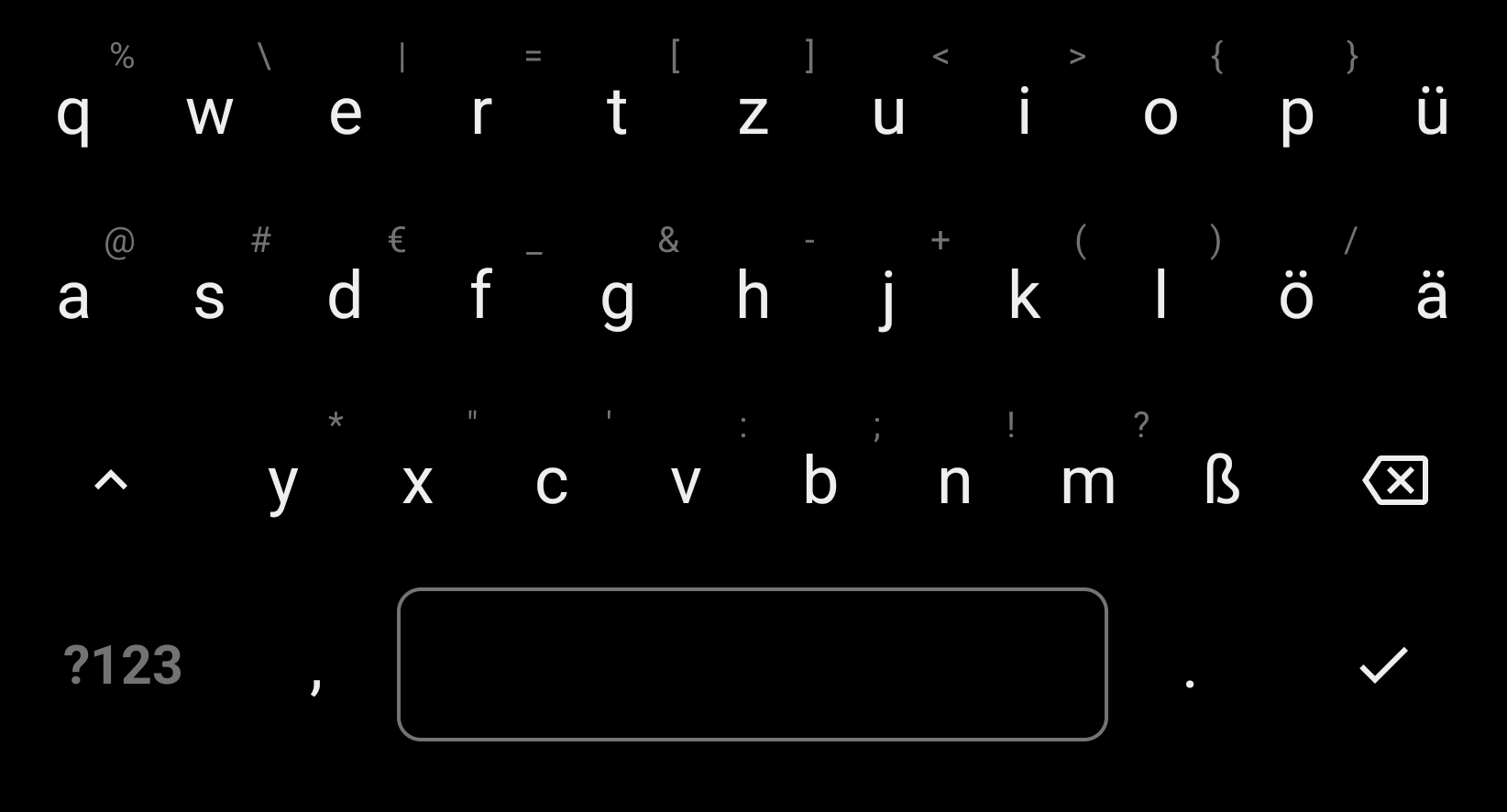 FlorisBoard with the OLED theme